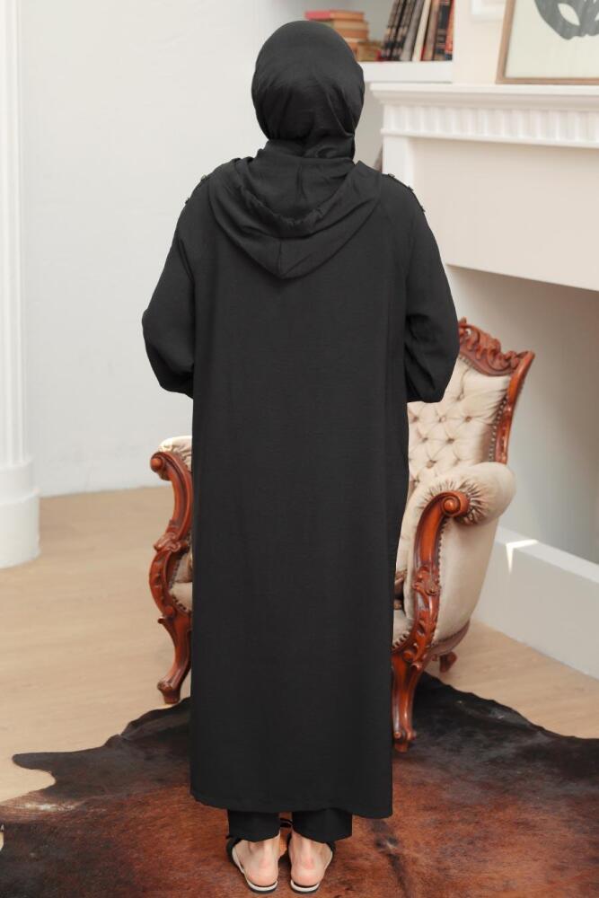 Neva Style - Casquette Hijab Noir 6298S - 2