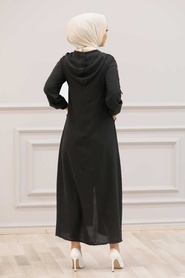 Neva Style - Casquette Hijab Noire 3729S - Thumbnail