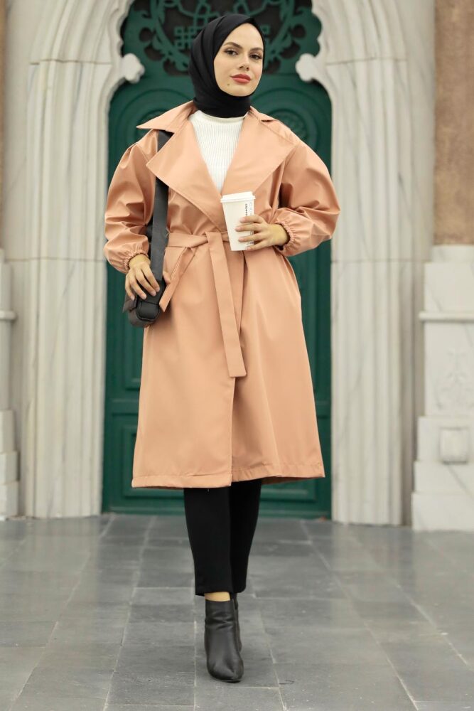 Neva Style - Casquette Hijab Saumon 5829SMN - 1
