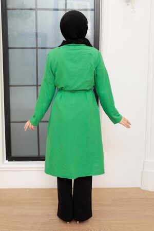 Neva Style - Casquette Hijab Vert 10860Y - 3