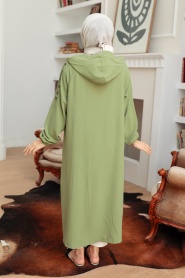 Neva Style - Casquette Hijab Vert 6298CY - Thumbnail