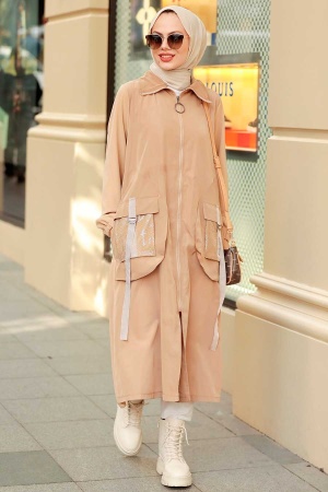 Neva Style - Cepli Bisküvi Tesettür Kap 19228BS - 1