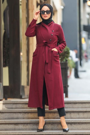 Neva Style - Cepli Bordo Tesettür Kap 5074BR - 1