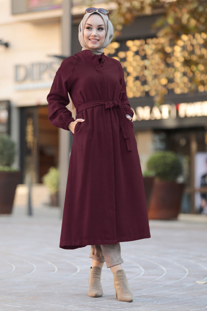 Neva Style - Cepli Bordo Tesettür Kap 55740BR - 1