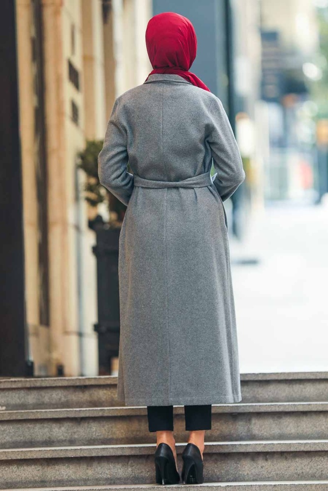 Neva Style - Cepli Füme Tesettür Kap 5569FU - 2