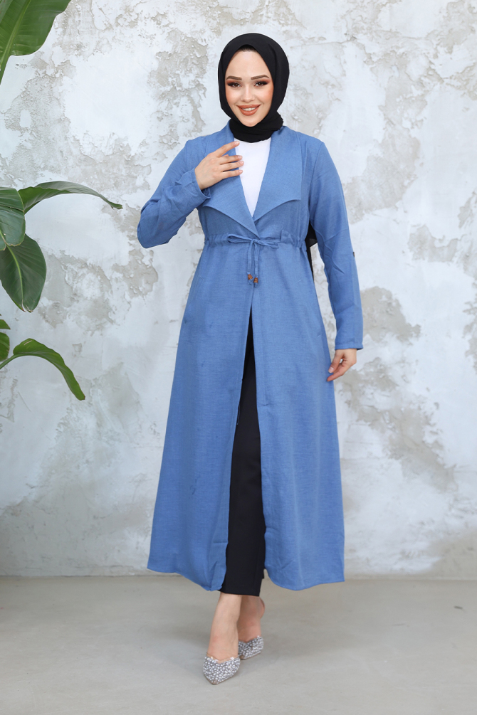 Neva Style - Cepli İndigo Mavisi Tesettür Kap 11341IM - 2