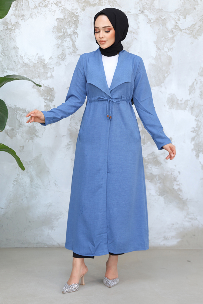 Neva Style - Cepli İndigo Mavisi Tesettür Kap 11341IM - 4