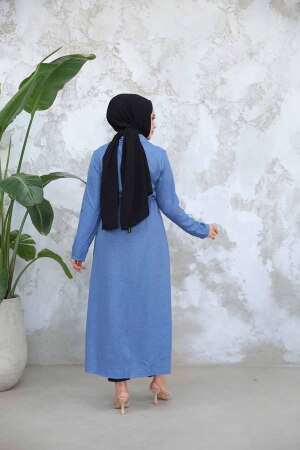 Neva Style - Cepli İndigo Mavisi Tesettür Kap 11341IM - 5