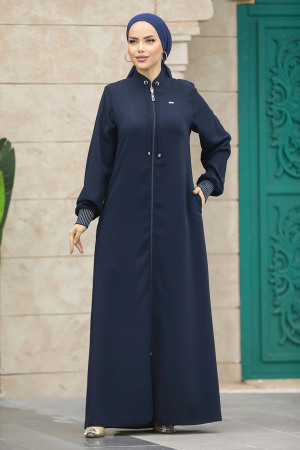 Neva Style - Cepli Lacivert Tesettür Ferace 20036L - 1