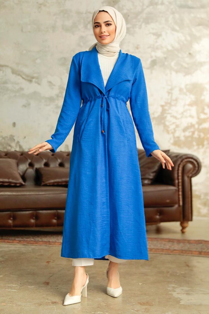 Neva Style - Cepli Sax Mavisi Tesettür Kap 11341SX - 3