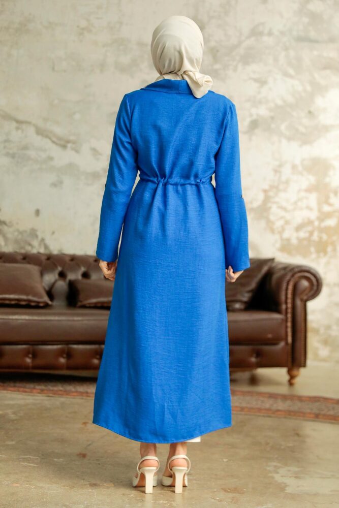 Neva Style - Cepli Sax Mavisi Tesettür Kap 11341SX - 4