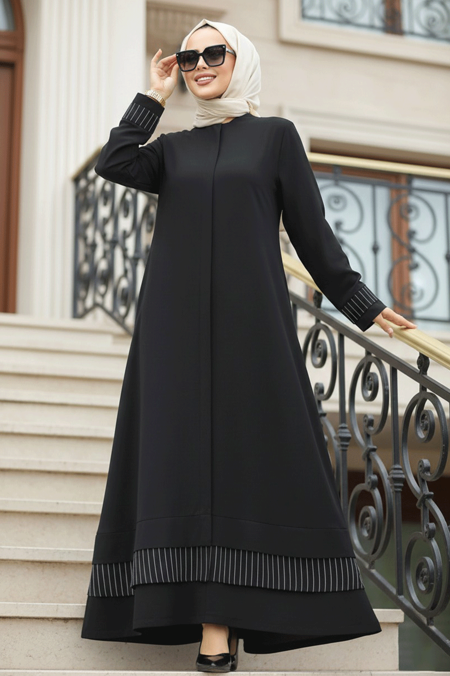 Modest Black Abaya 20132S - Neva-style.com