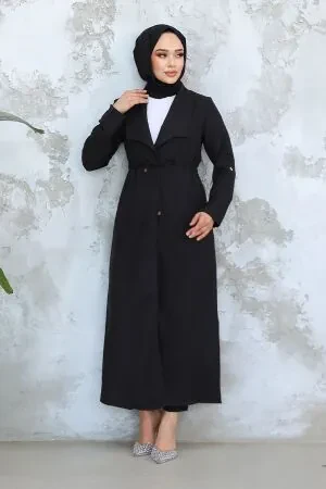  Cepli Siyah Tesettür Kap 11341S - 1