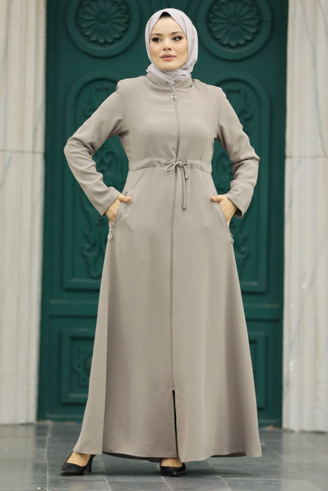 Neva Style - Cepli Vizon Tesettür Ferace 60125V - 3