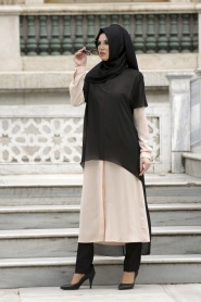 Neva Style - Cherry Hijab Tunic 1067SMN - Thumbnail