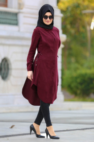 Neva Style - Cherry Hijab Tunic 22290VSN - Thumbnail