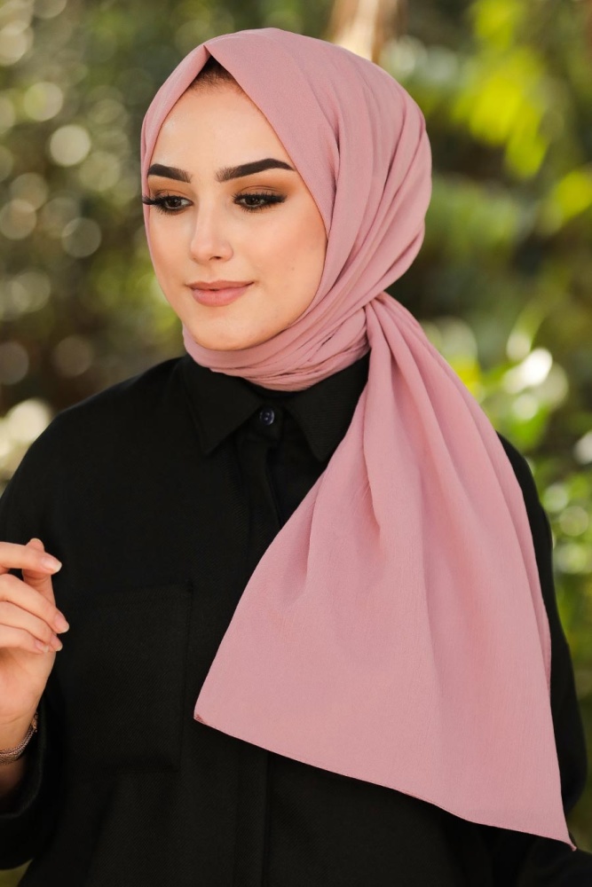 Neva Style - Châle Hijab Poudre 7563PD - 1