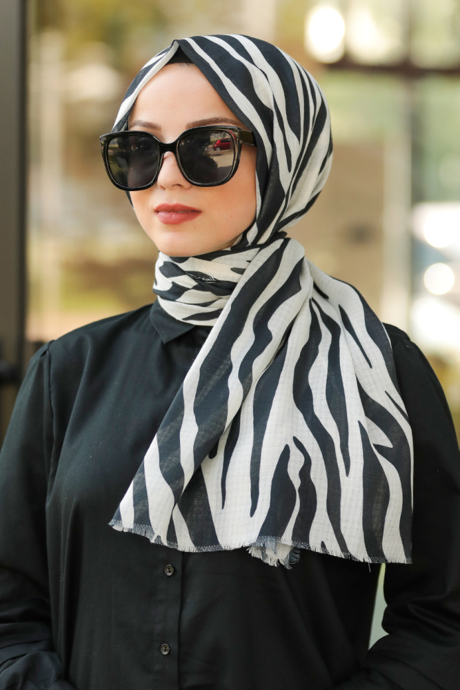 Neva Style - Châle Noir 7557S - 1