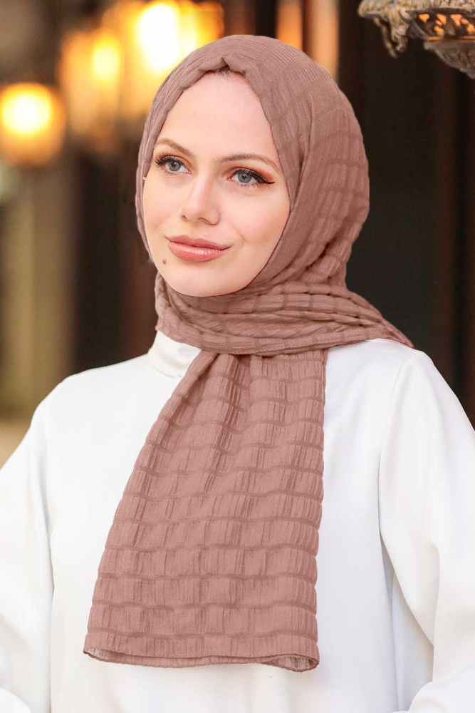 Neva Style - Châle Pierre Rayé 51051TAS - 1