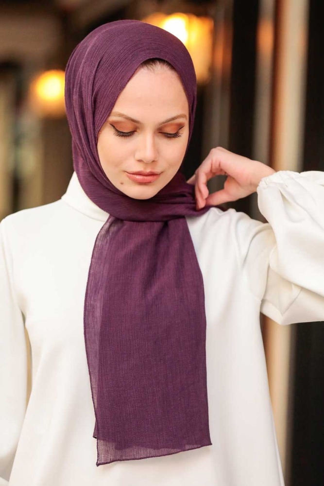 Neva Style - Châle Violet 50522MOR - 2