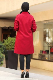 Neva Style - Claret Red Veiling Tunic 5557BR - Thumbnail