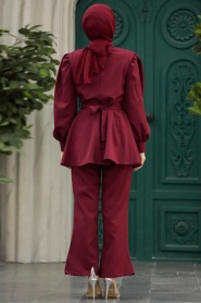 Neva Style - Claret Red Women Dual Suit 5891BR - Thumbnail