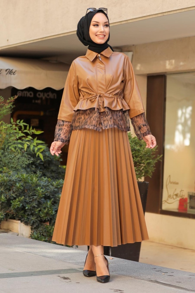 Neva Style - Combinaison Double Taba Hijab 1294TB - 2