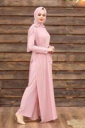 Neva Style - Combinaison Hijab Poudre 30120PD - 1