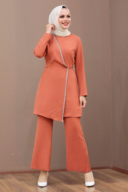 Neva Style - Costume Double Carrelage Hijab 3000KRMT - Thumbnail