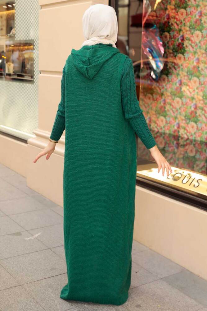 Neva Style -Costume Double Tricot Hijab Vert 15030Y - 2