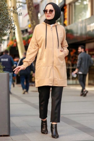 Neva Style - Coupe Biscuit Hijab 32450BS - 2