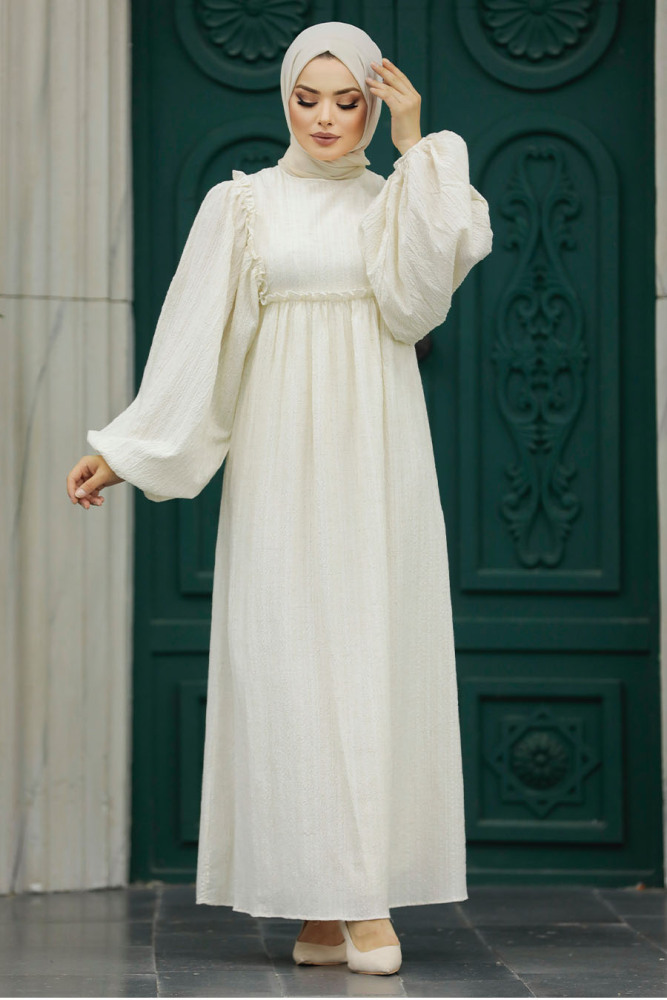 Cream Women Dress 70301KR - 1