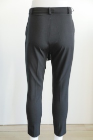 Neva Style - Dar Paça Siyah Tesettür Pantolon 1037S - Thumbnail
