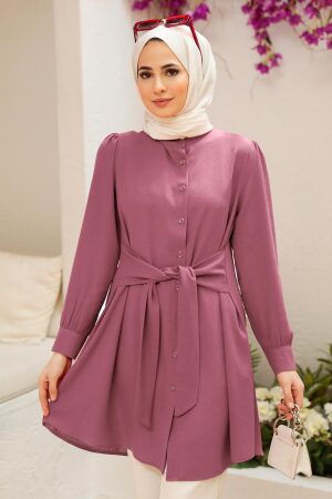 Dark Dusty Rose Modest Tunic 5691KGK - 1