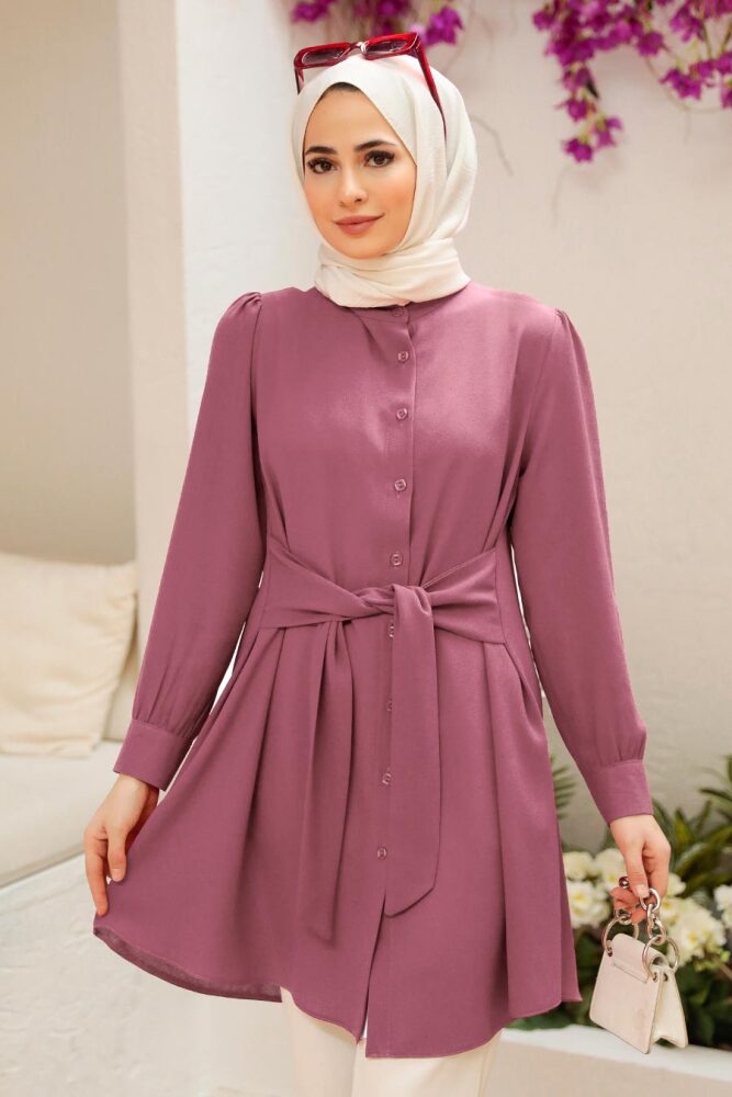 Dark Dusty Rose Modest Tunic 5691KGK - 1