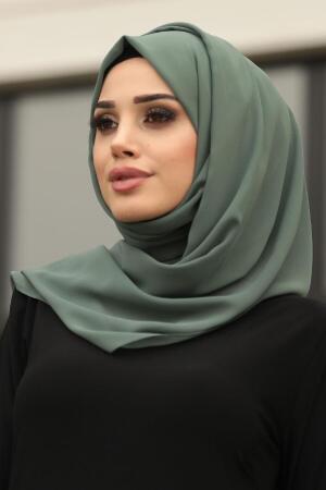 Neva Style - Dark Green Shawl 7475KY - 1