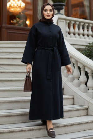 Dark Navy Blue High Quality Coat 5945KL - 1