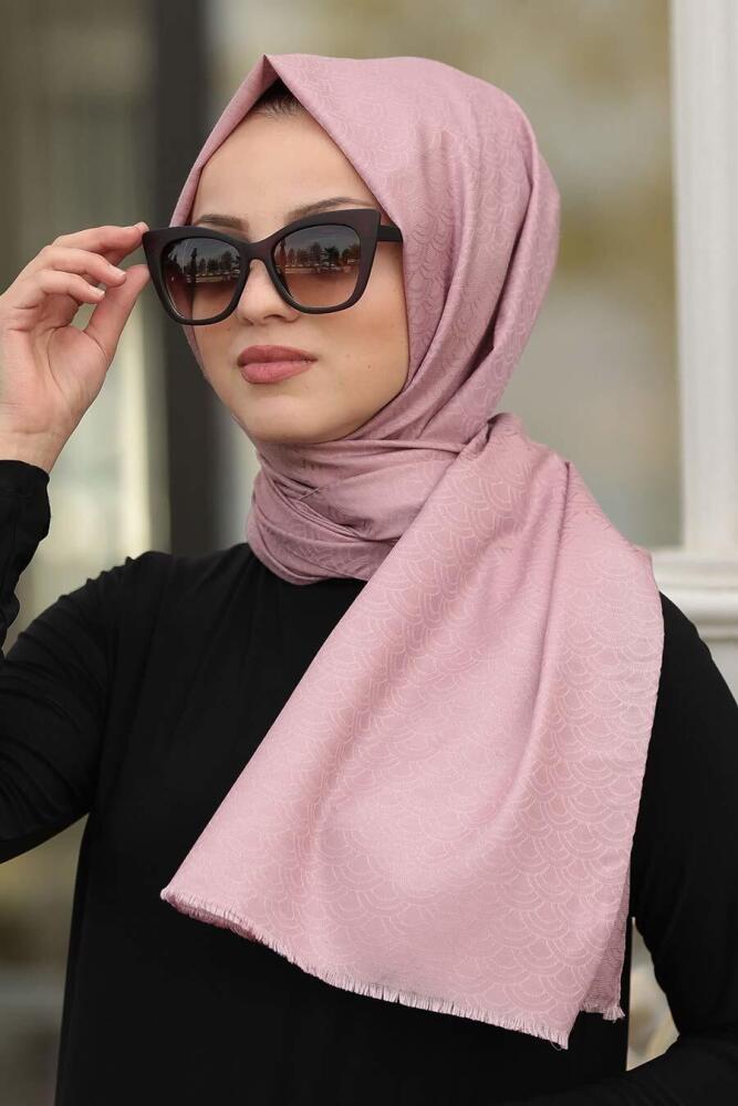 Neva Style - Desenli Pudra Şal 7512PD - 1