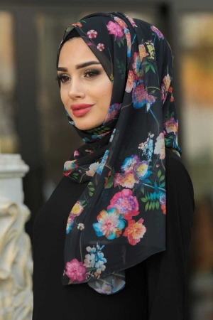 Neva Style - Digital Printed Chiffon Shawl 5561 - 1