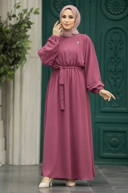 Neva Style - Dusty Rose Hijab For Women Dress 89621GK - Thumbnail
