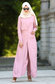Neva Style - Dusty Rose Hijab Jumpsuits 90740GK - Thumbnail