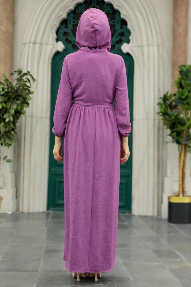 Dusty Rose Hijab Maxi Dress 13260GK - 2