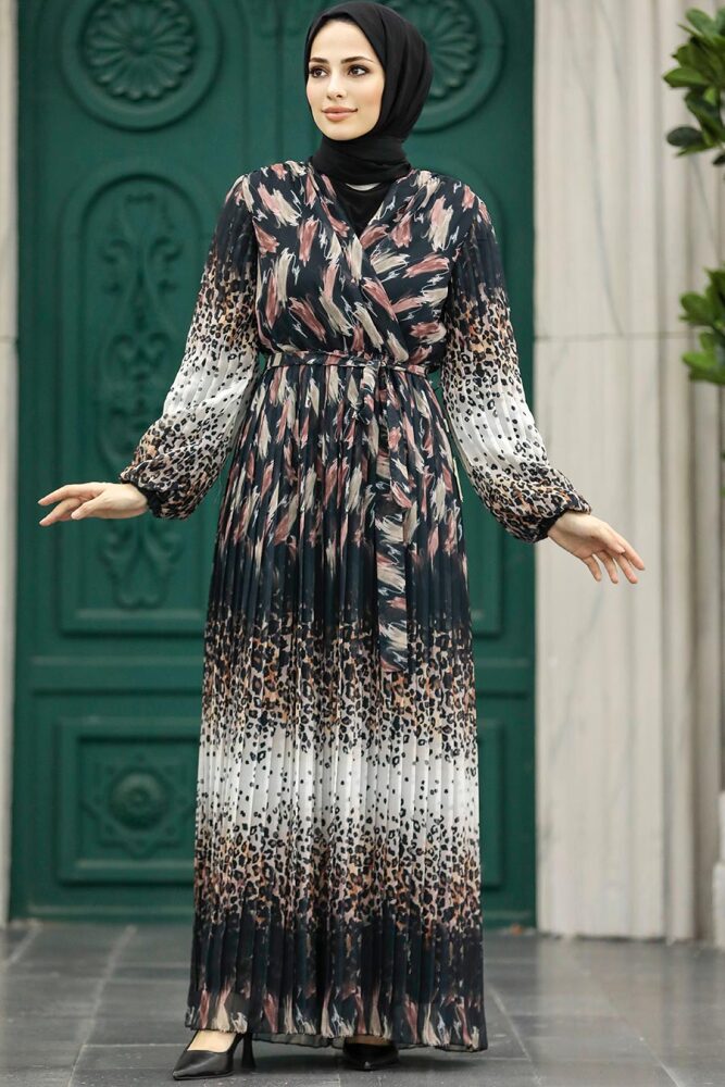 Dusty Rose Hijab Maxi Dress 3889GK - 2