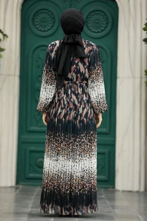 Dusty Rose Hijab Maxi Dress 3889GK - 3