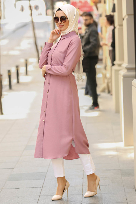 Neva Style -Dusty Rose Hijab Tunic 5092GK