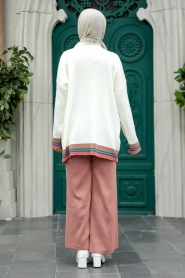 Neva Style - Dusty Rose Knitwear Women Dual Suit 6398GK - Thumbnail