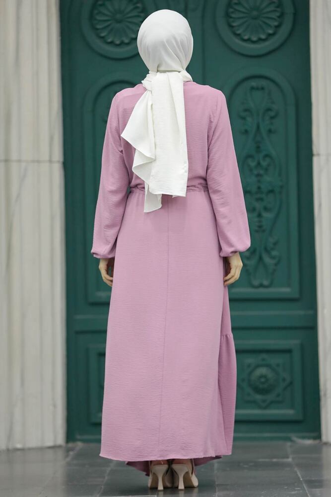 Dusty Rose Long Dress 5911GK - 4