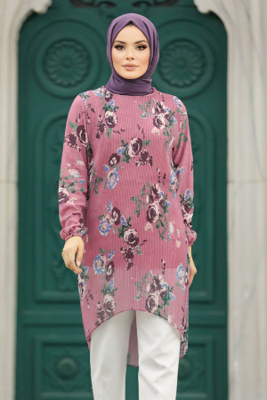 Neva Style - Dusty Rose Modest Tunic 91236GK - Thumbnail