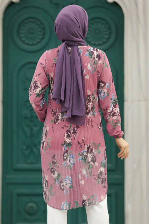 Neva Style - Dusty Rose Modest Tunic 91236GK - Thumbnail