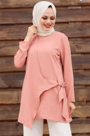 Neva Style - Dusty Rose Muslim Tunic 5739GK - Thumbnail